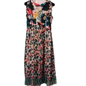 EMILY LOVELOCK Cactus floral midi dress